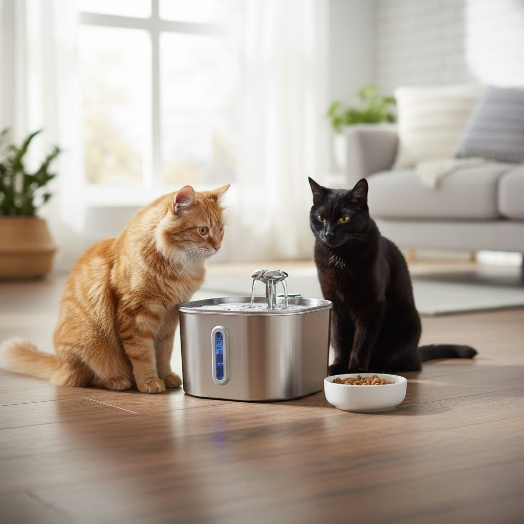 Feline Fountain™ - Stainless Steel Cat Water Fountain